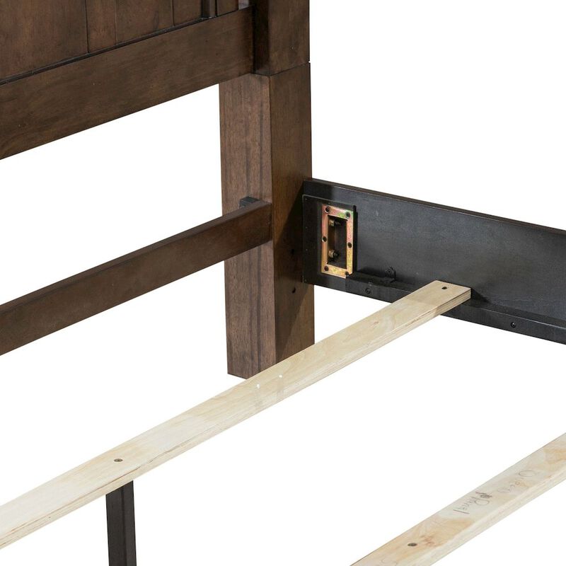 Liberty Furniture Arden Road California King Poster Bed Frame - Satin Cherry image number 6