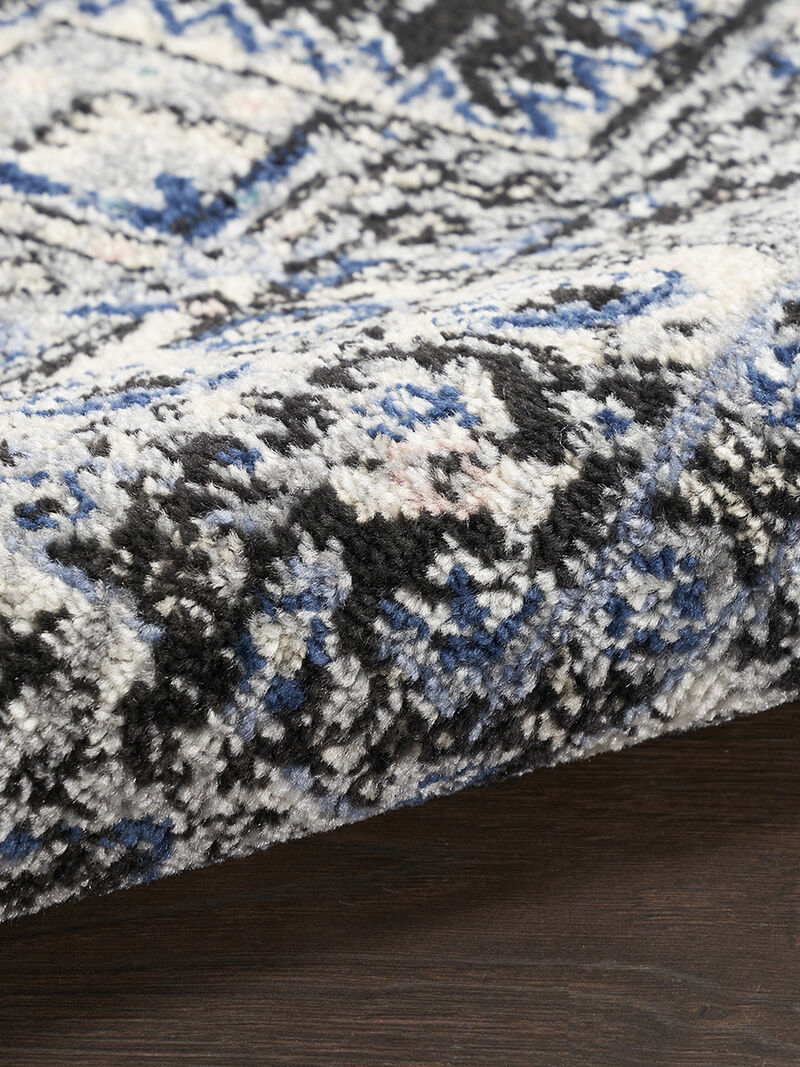 Passion PSN03 Black/Ivory 2'2" x 10' Rug