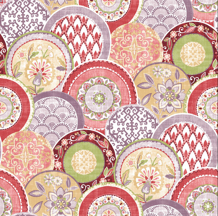 Laguna Pink Plate Wallpaper