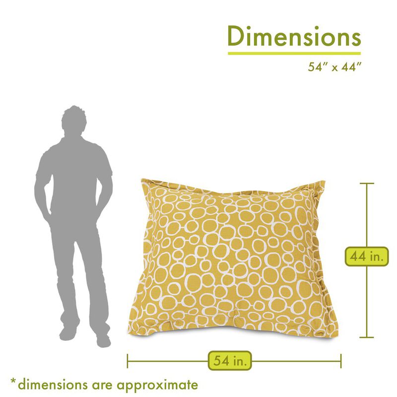 Majestic Home Goods Floor Pillow Fusion Yellow image number 5