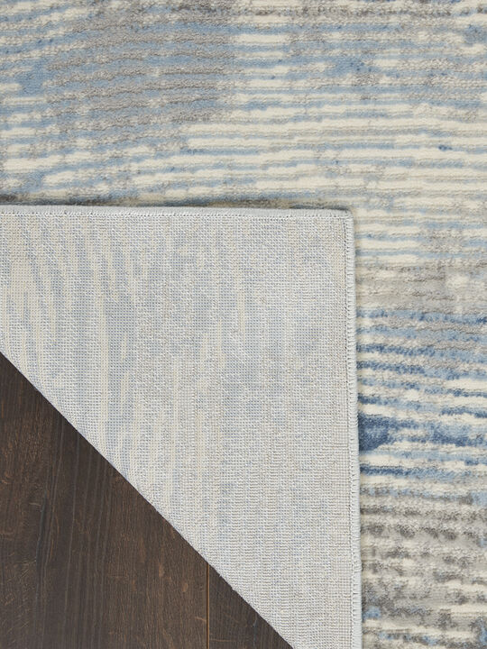 Solace SLA01 Ivory/Gray/Blue 8' x 10' Rug