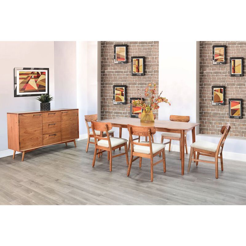 Sunny Designs Mid-century Wood Dining Set image number 1