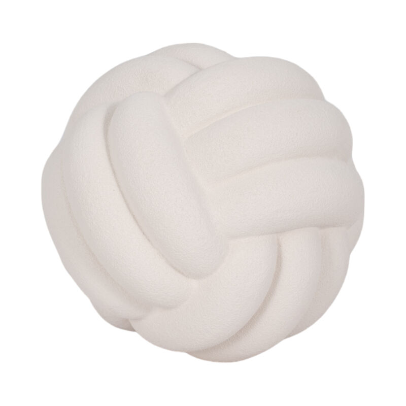 5" Knot Orb Rough Texture, White image number 5