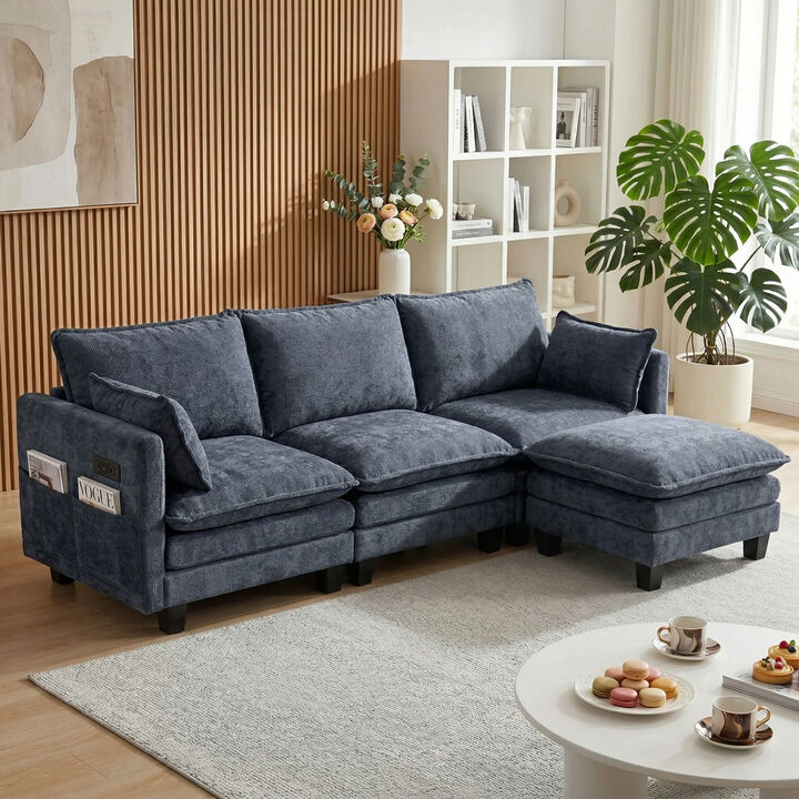 Modular Chenille Sectional Sofa