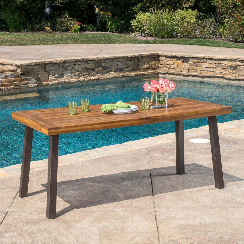 Kocen Modern Industrial Style Outdoor Coffee Table image number 1
