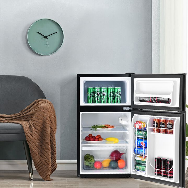 Compact Stainless Steel Refrigerator
