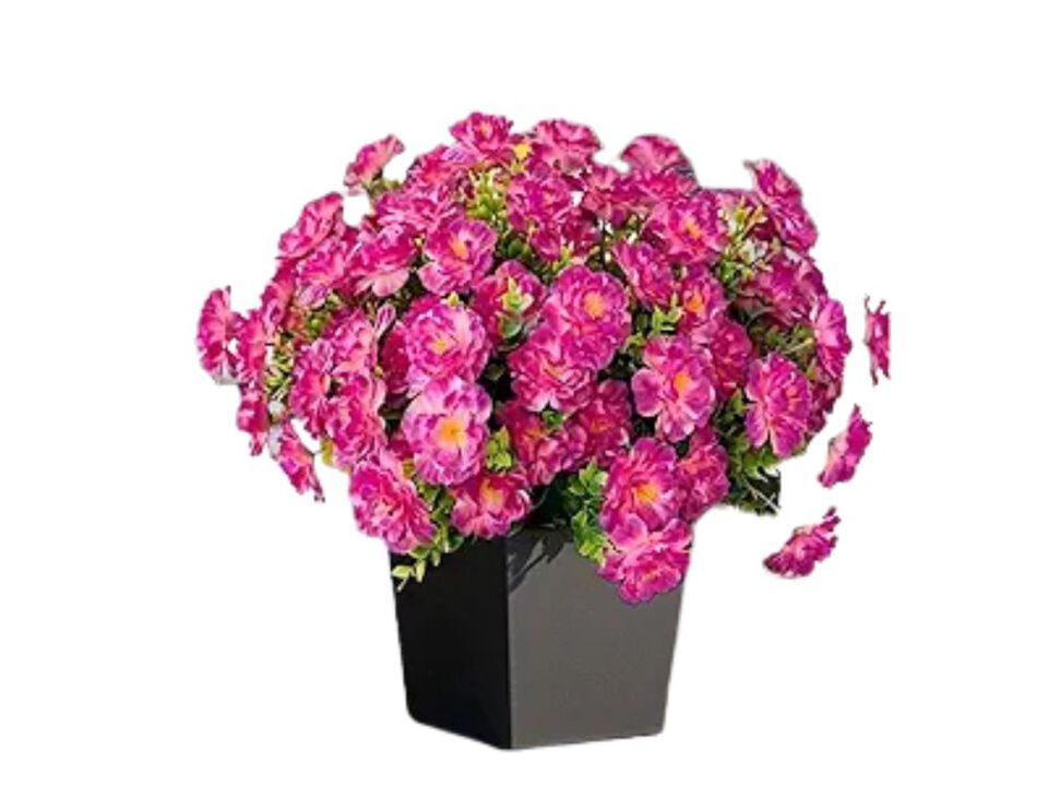 12 Piece Artificial Outdoor Plants UV Resistant Garden Porch Decor