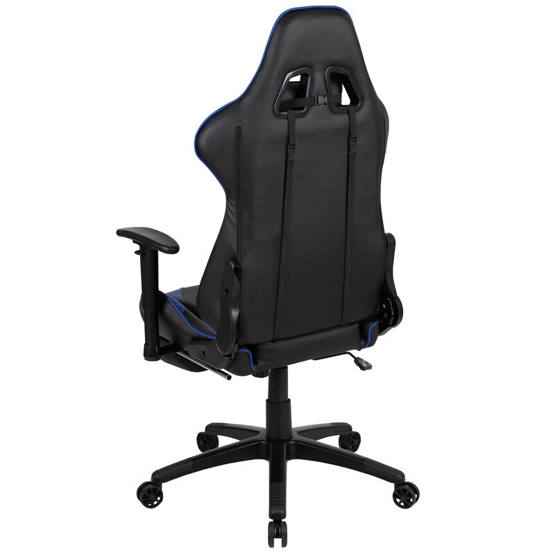 X30 Gaming Chair Racing Office Ergonomic Computer Chair with Reclining Back and Slide-Out Footrest in   LeatherSoft image number 5
