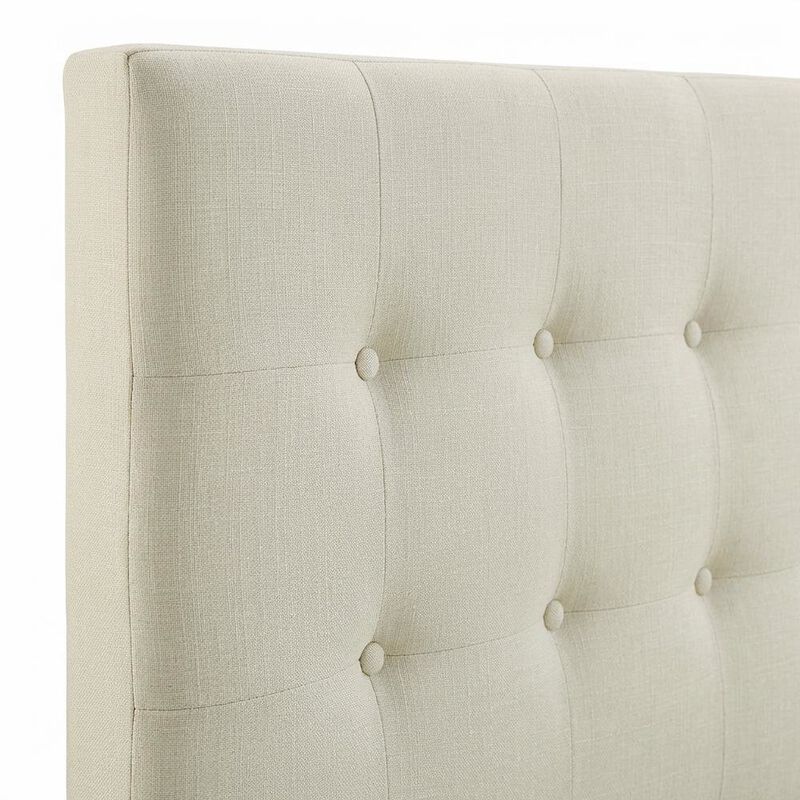 Tufted Performance Velvet Queen Headboard, Biscuit Detailing, Durable Fabric image number 5
