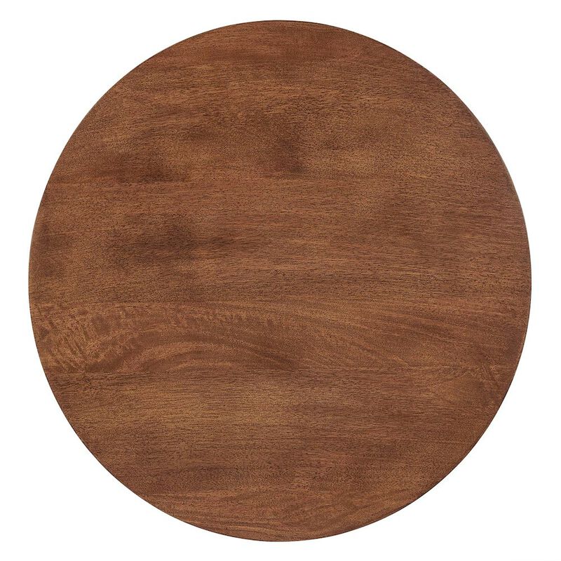 Lina Round Wood Side Table image number 5