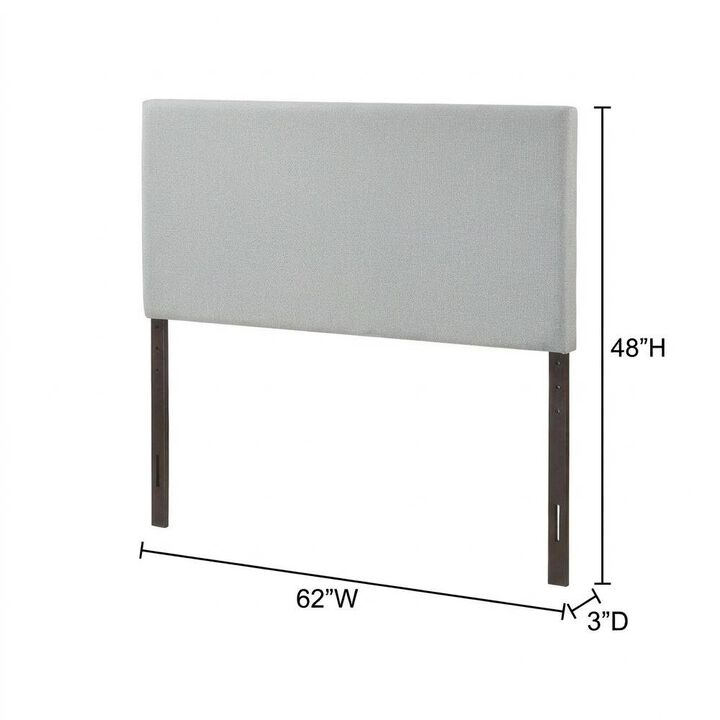 Upholstered Queen Headboard in Neutral Fabric, Durable Frame, Stylish Design