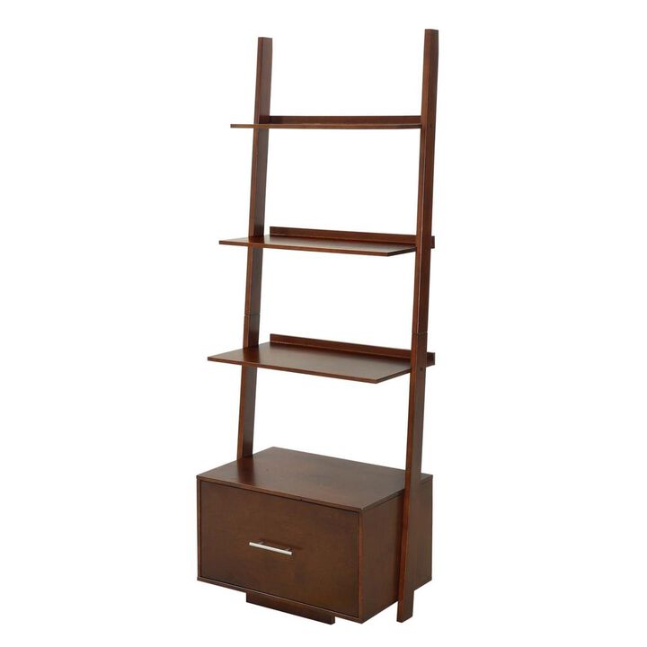 Convenience Concepts  American Heritage Bookshelf Ladder with Drawer