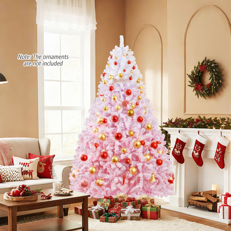 Holiday Artificial Christmas Tree with Warm White LED Lights and 8 Lighting Modes image number 5