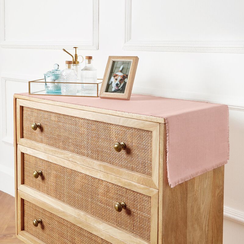 Christmas Linen Table Runner - Fringe, Solino Home