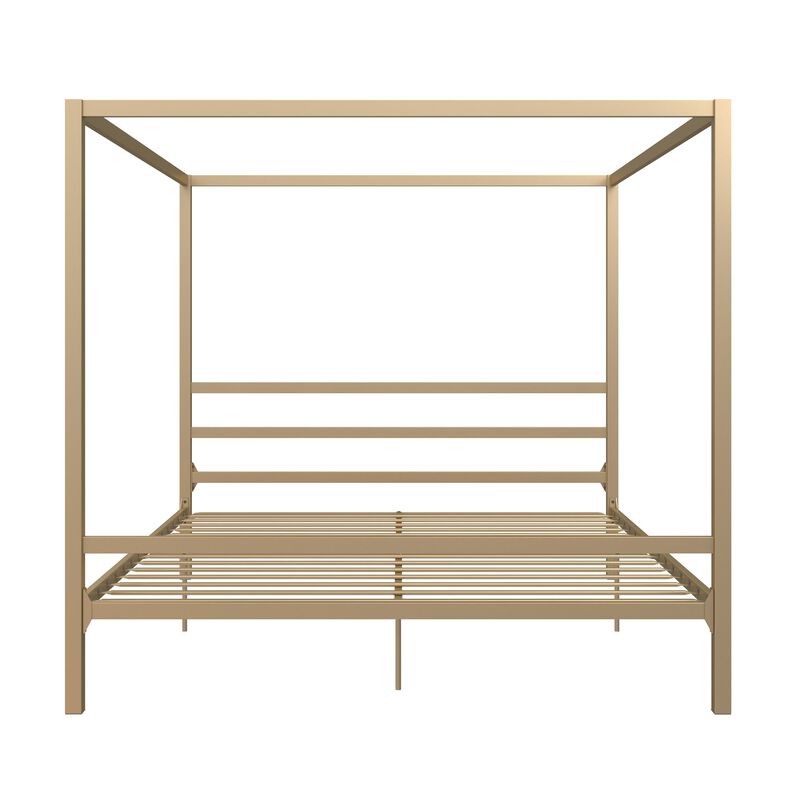 DHP Modern Canopy Gold Metal Bed, King
