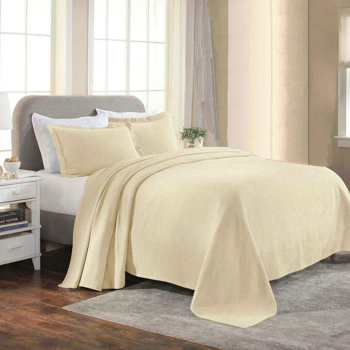 Lightweight Cotton Bedspread Set with Matching Shams