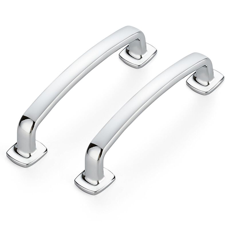 20 Pack Cabinet Handles Arch Cabinet Pulls - 3-3/4 Inch Drawer Pulls Polished Chrome Kitchen Cabinet Handles Curved Dresser Hand