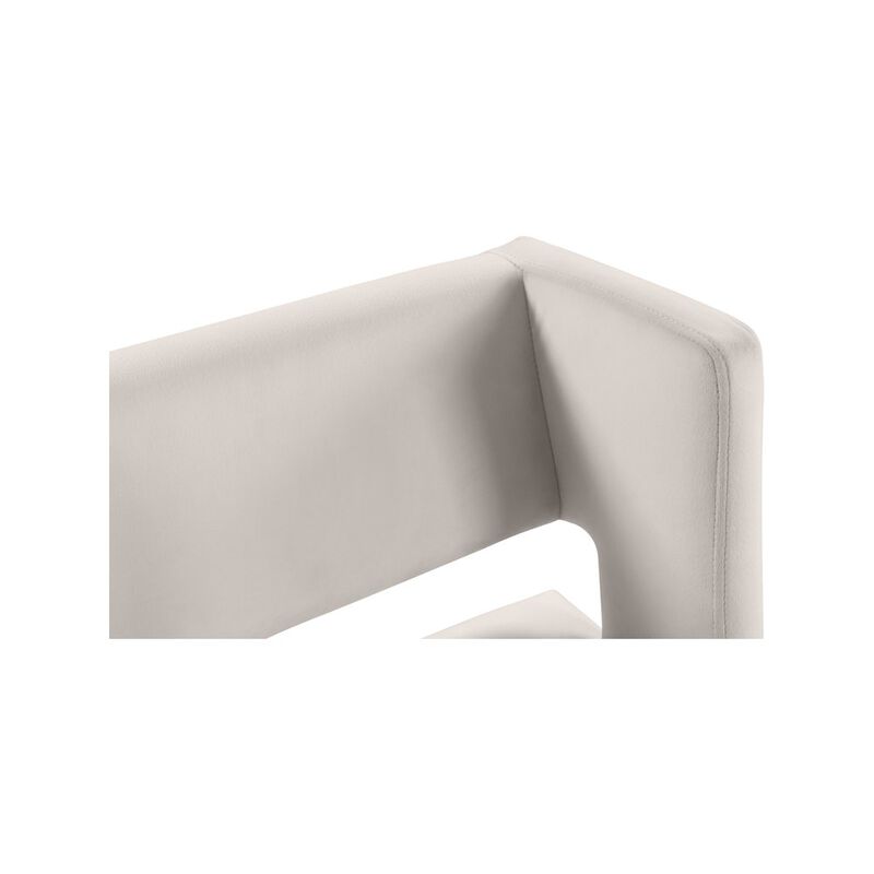 Meridian Furniture Caleb Velvet Counter Stool, Set of 2