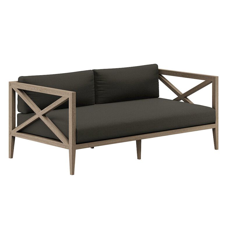 Northlake Outdoor Patio Teak Loveseat image number 0