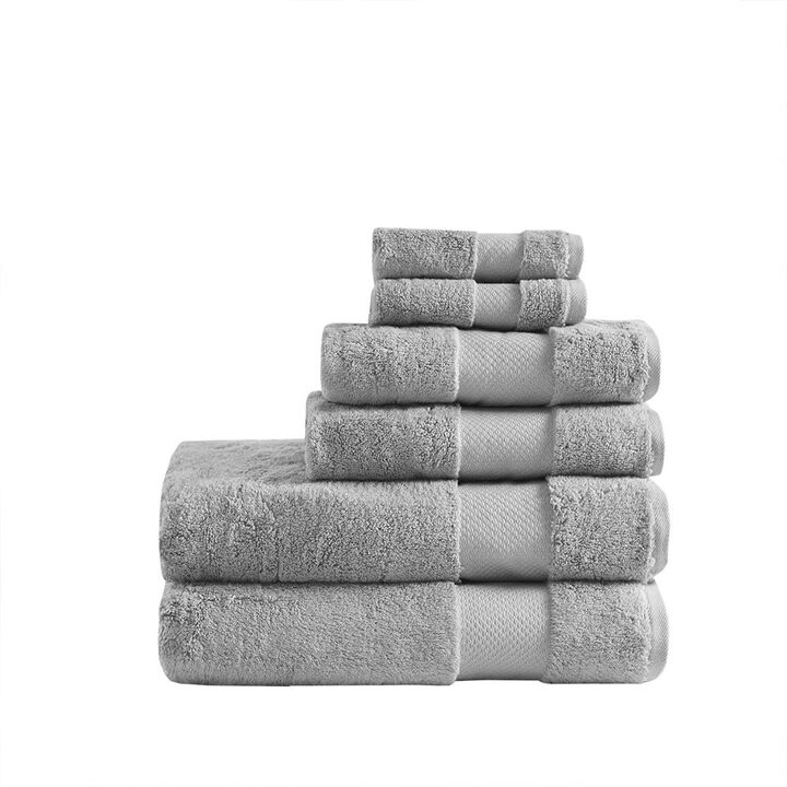 Belen Kox Luxe Comfort Turkish Bath Towel Set Grey, Belen Kox