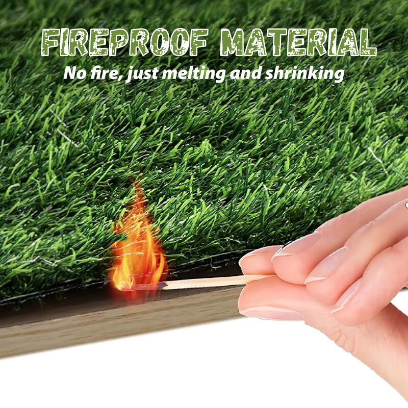 FUFU&GAGA Artificial Turf Grass Mat - 13-ft L x 7-ft W, Perfect for Garden and Patio,Light Green image number 5