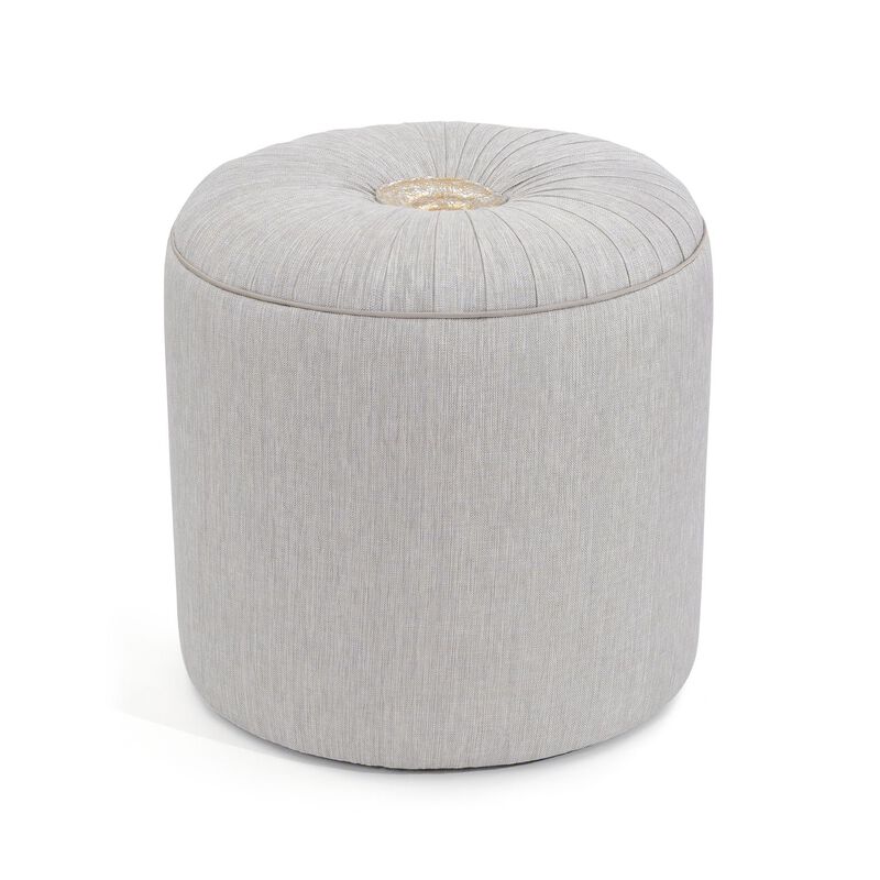 Rendino Small Grey Ottoman