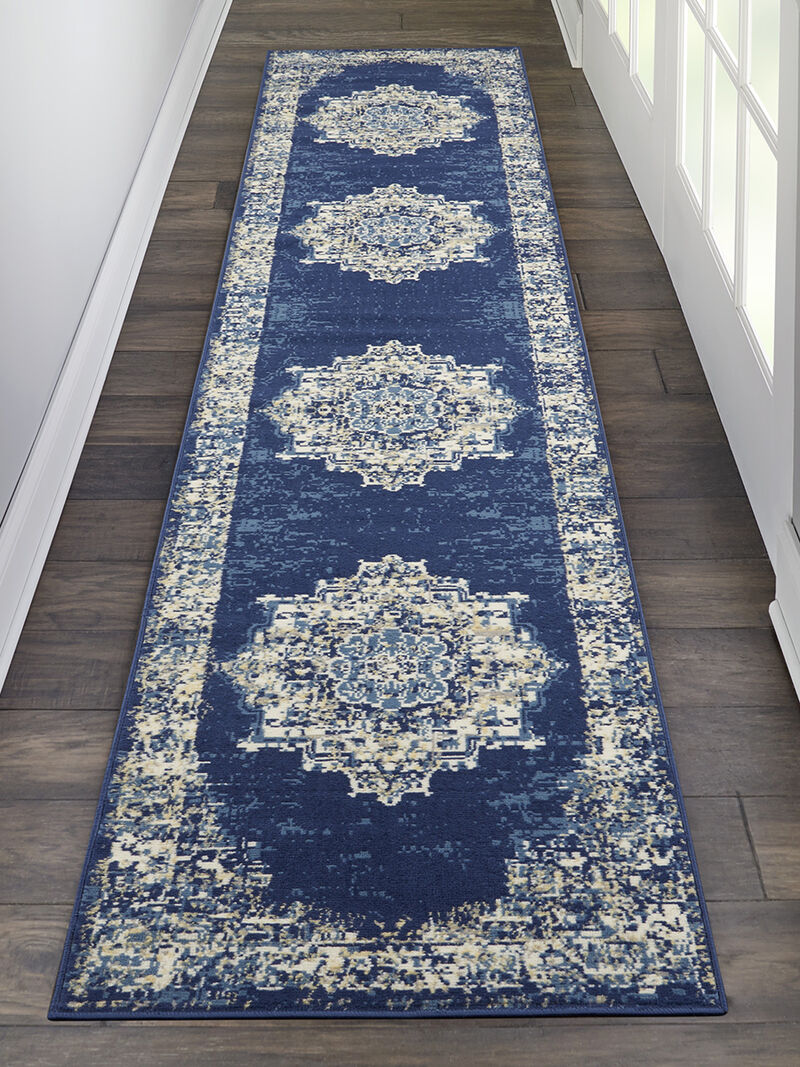 Grafix GRF14 Navy/Blue 2' x 4' Rug
