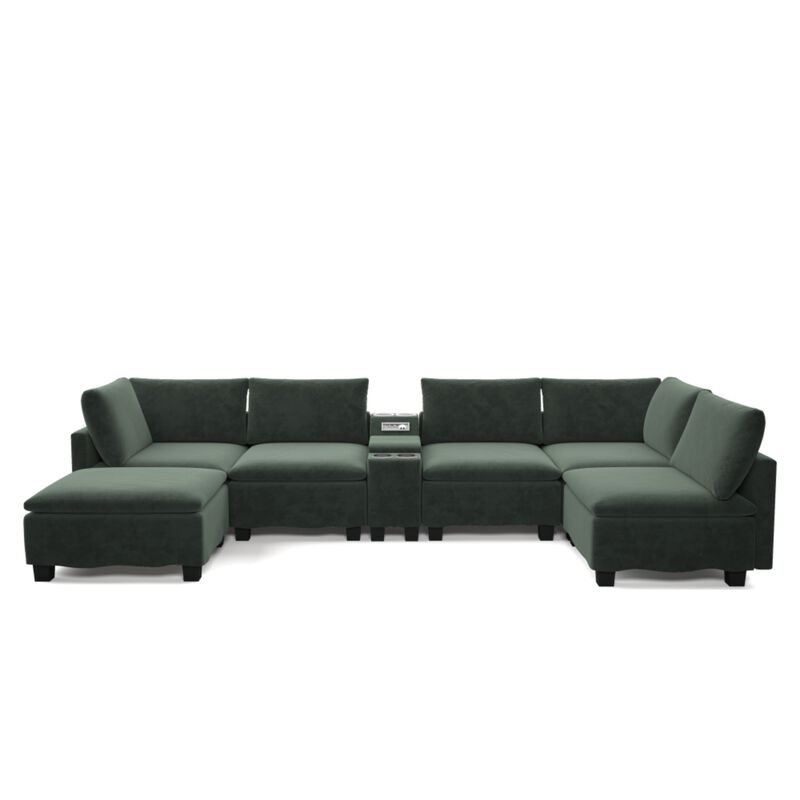 Largan U-Shaped Cloud Sectional Sofa image number 0