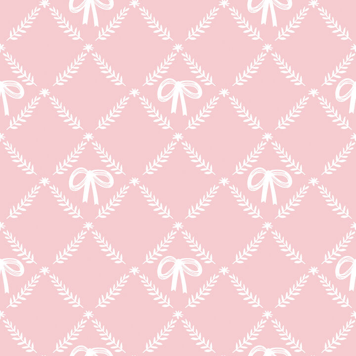 Heirloom Bow Trellis Peel and Stick Wallpaper