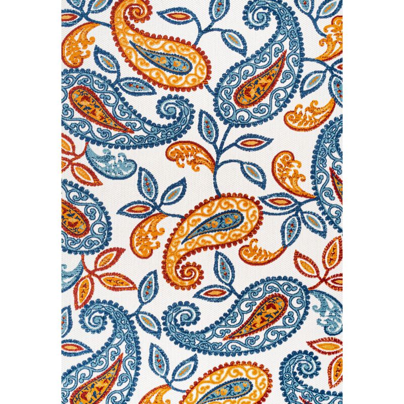 Julien Paisley High-Low Indoor/Outdoor Area Rug