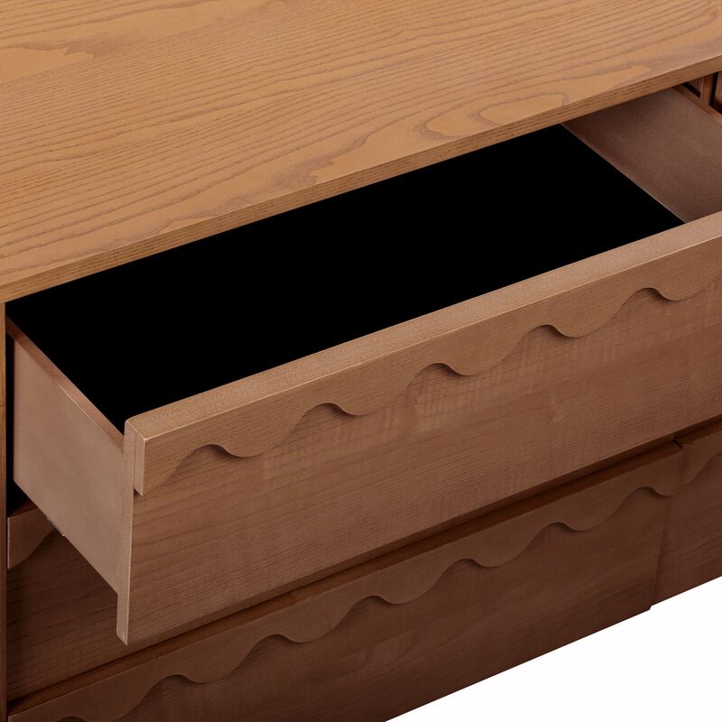 Oodle Walnut 6 Drawer Dresser image number 4