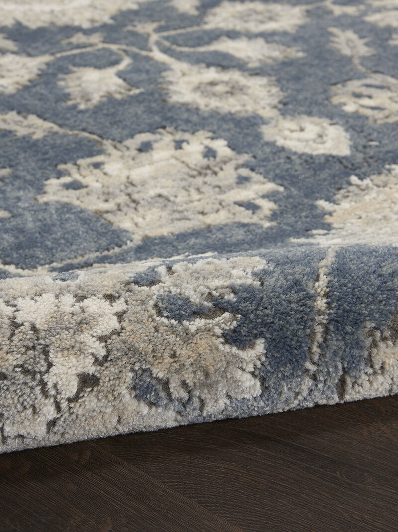 Quarry QUA06 Blue/Beige 3' x 5' Rug