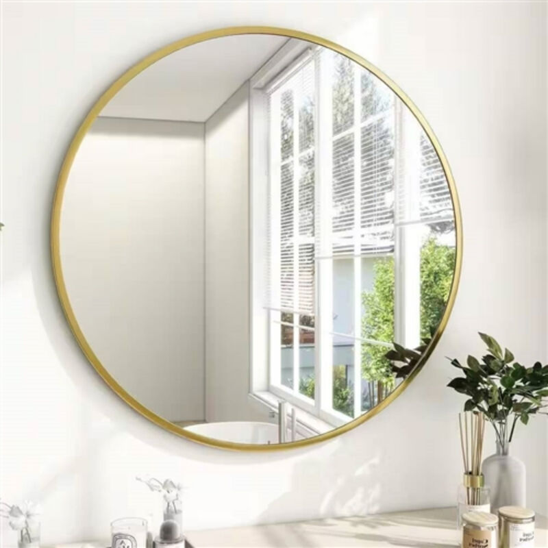 Round Bathroom Wall Mirror Circular Design for Vanity or Sink Area