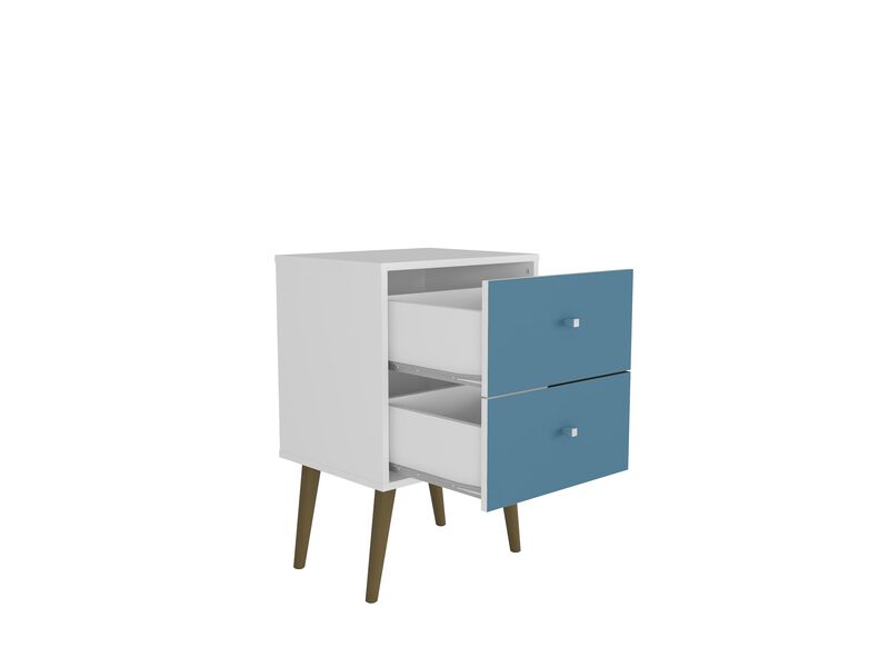 Liberty 2.0 Nightstand in White and Blue