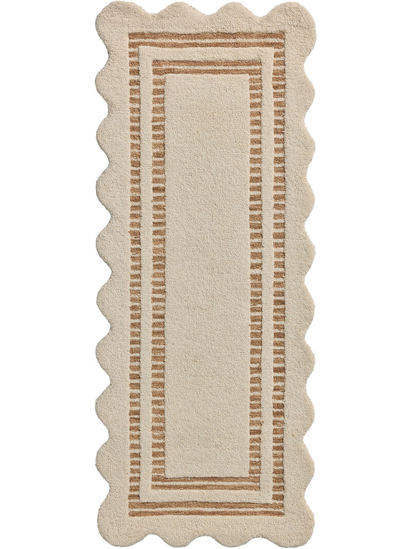Scottie Ivory/Rust 2'6"x7'6" Runner Rug image number 0