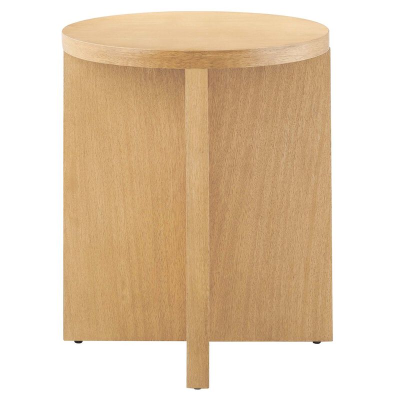 Silas Round Wood Side Table image number 3