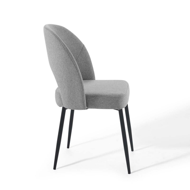 Rouse Dining Side Chair Upholstered Fabric Set of 2-Benzara image number 2