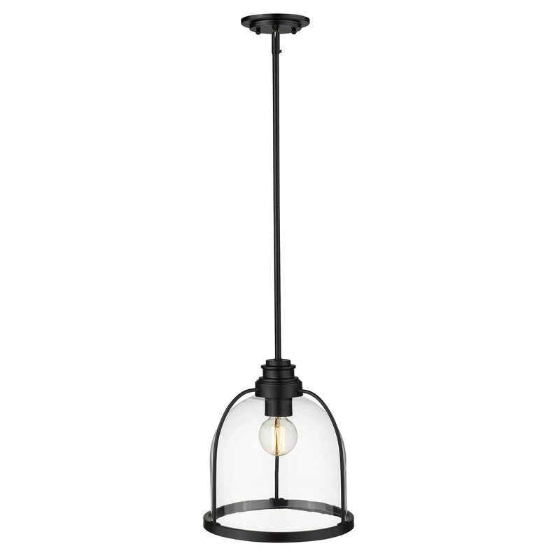 Hivvago Stanton 1-Light Matte Black Pendant