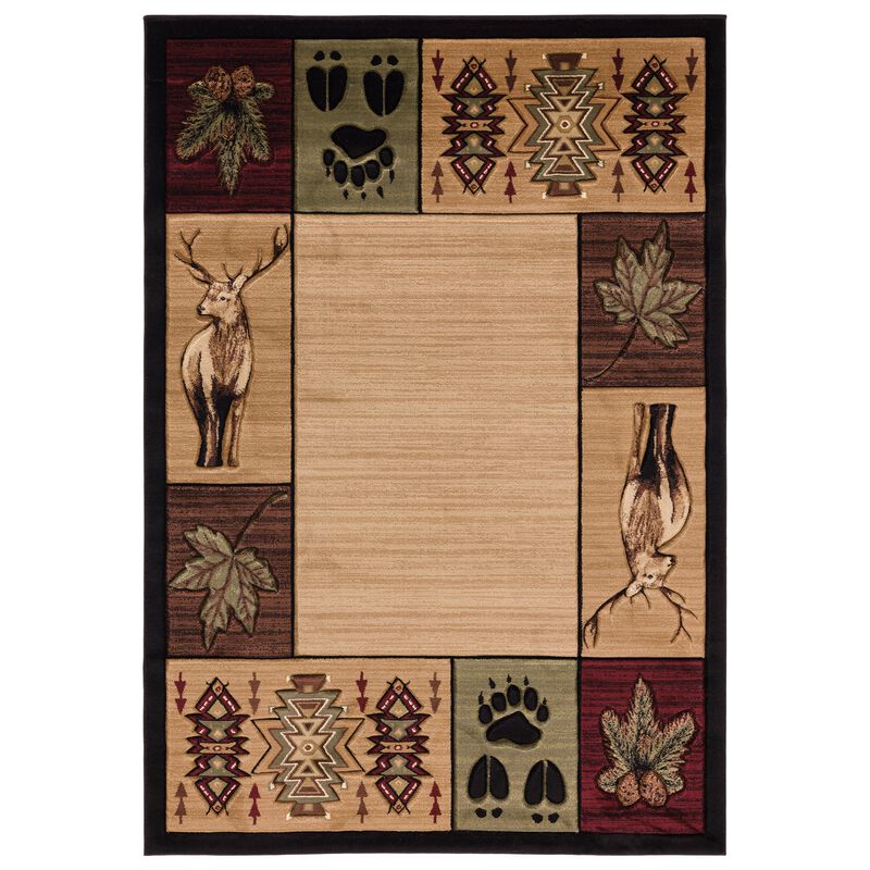 United Weavers Cottage Maddox Edge Beige Area Rug 7'10 x 10'6