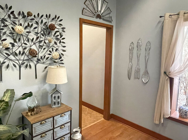 Giant Galvanized Metal Fork Spoon Knife Farmhouse Kitchen Decor Wall Hanging Set image number 7
