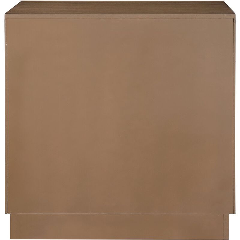 Meridian Furniture Weave Brown Night Stand