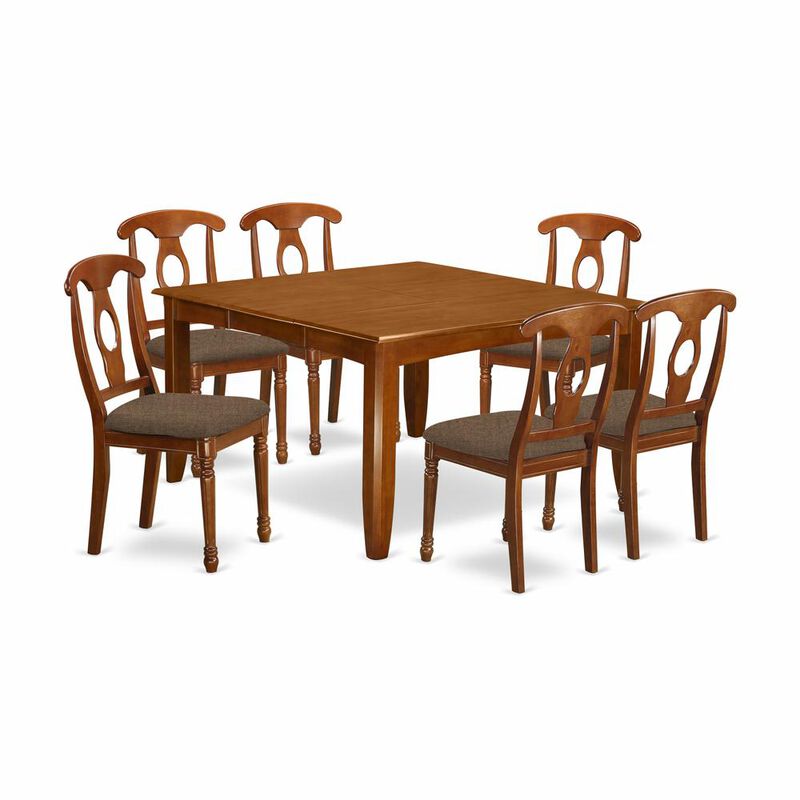 7 Pc Formal Dining room set for 6-Dining Table and 6 Dinette Chairs.