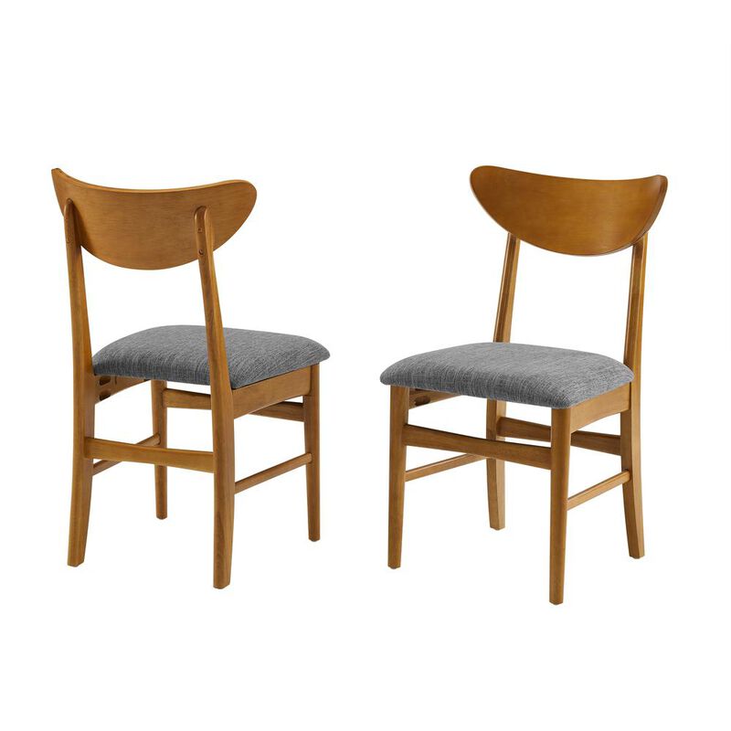 Crosley Furniture Landon 2-Piece Wood Dining Chairs W/Upholstered Seat