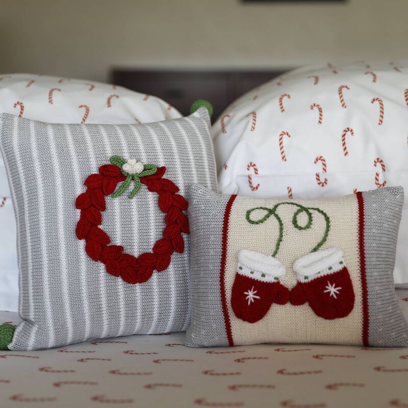 Handmade Mitten Mini Christmas Pillow image number 3