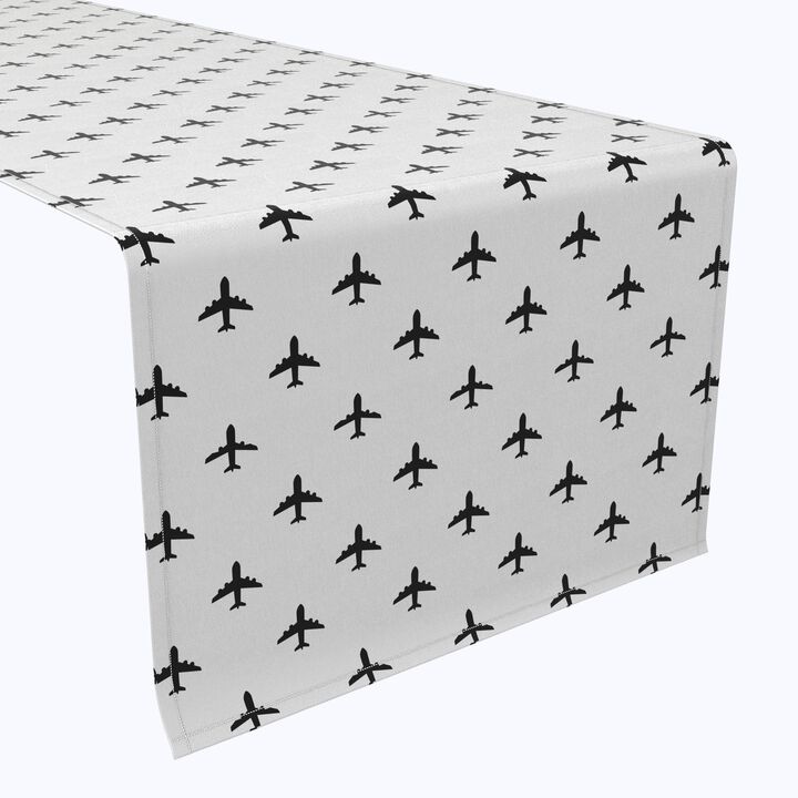 Fabric Textile Products, Inc. Table Runner, 100% Cotton, Aircraft Design