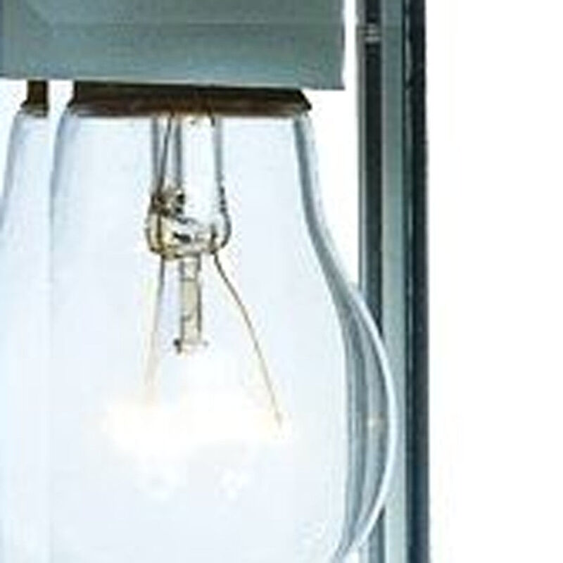 Homezia White Hanging Glass Lantern Wall Light