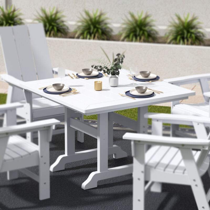 WestinTrends 43" Square Outdoor Patio Dining Table
