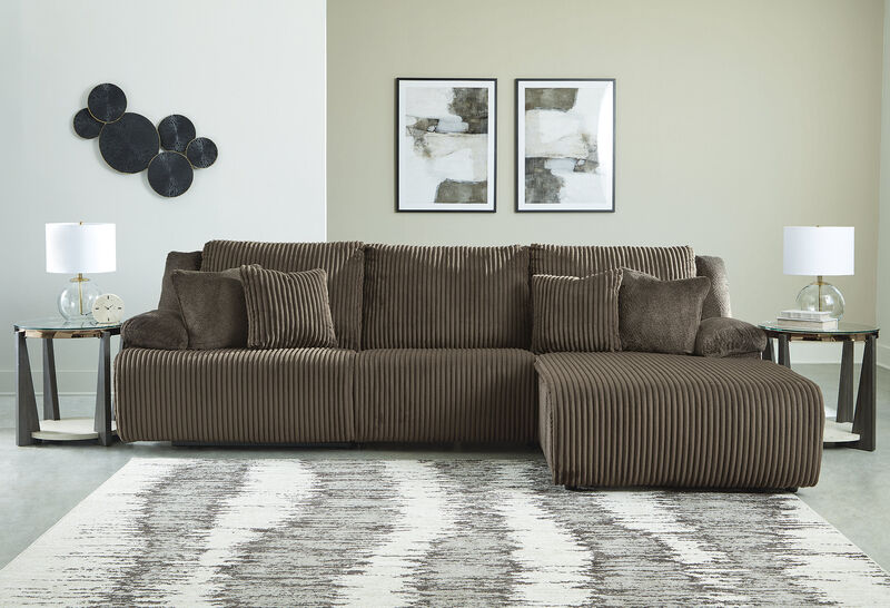 Top Tier 3-Piece Reclining Sectional Sofa Chaise image number 1