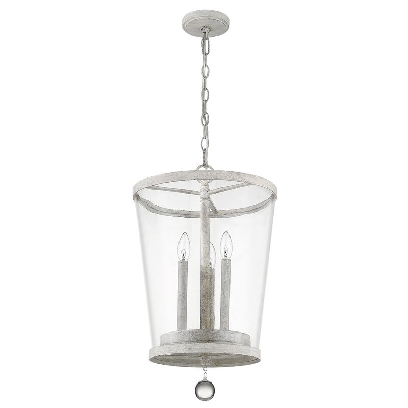 Hivvago Callie 3-Light Country White Foyer Pendant