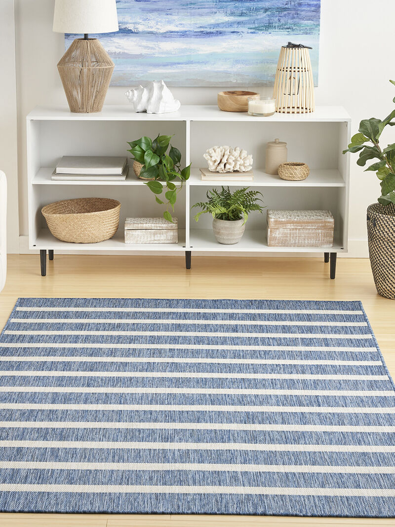 Positano POS03 Navy/Ivory 5' x 7' Rug image number 8